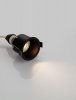 Czarna okrągła oprawa sufitowa podtynkowa wpuszczana GU10 minimalistyczna Luces Exclusivas